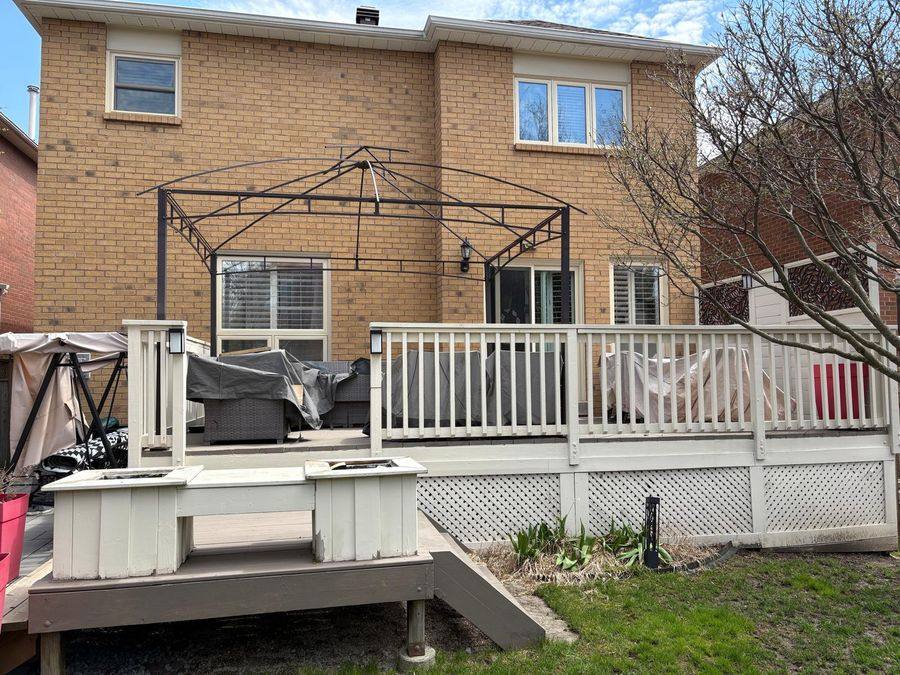 Before — old deck