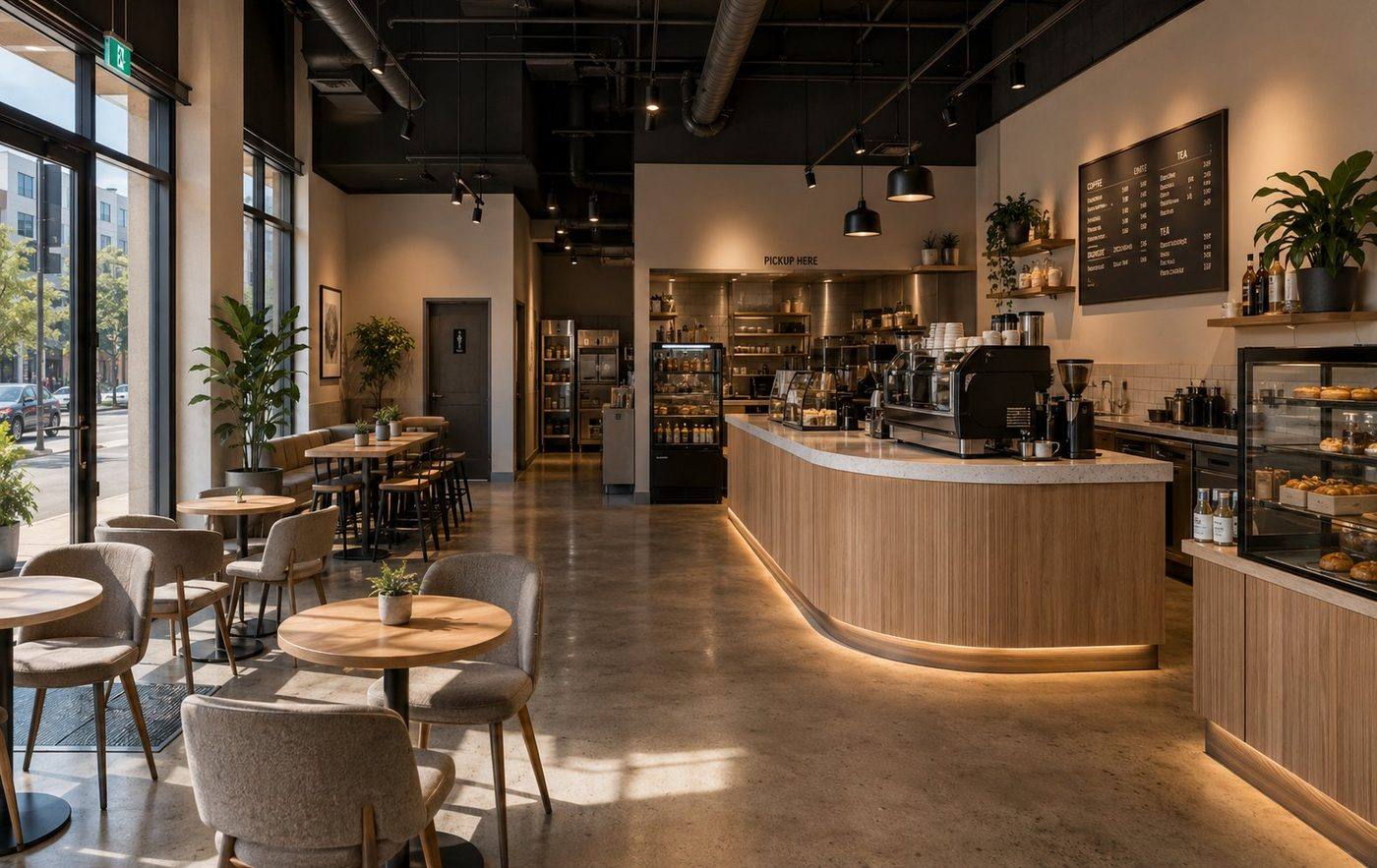 Café 3D render