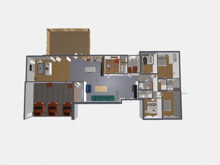 Architectural floor plan — 32 Michelangelo Blvd Brampton proposed main floor