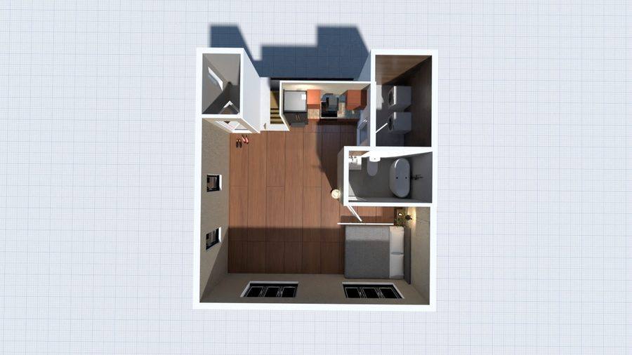 Planner 5D 3D layout — Garage Unit Wasaga Beach