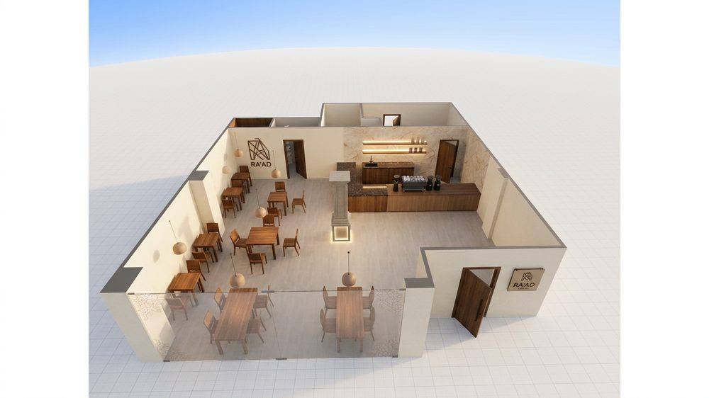 3D floor plan visualization example